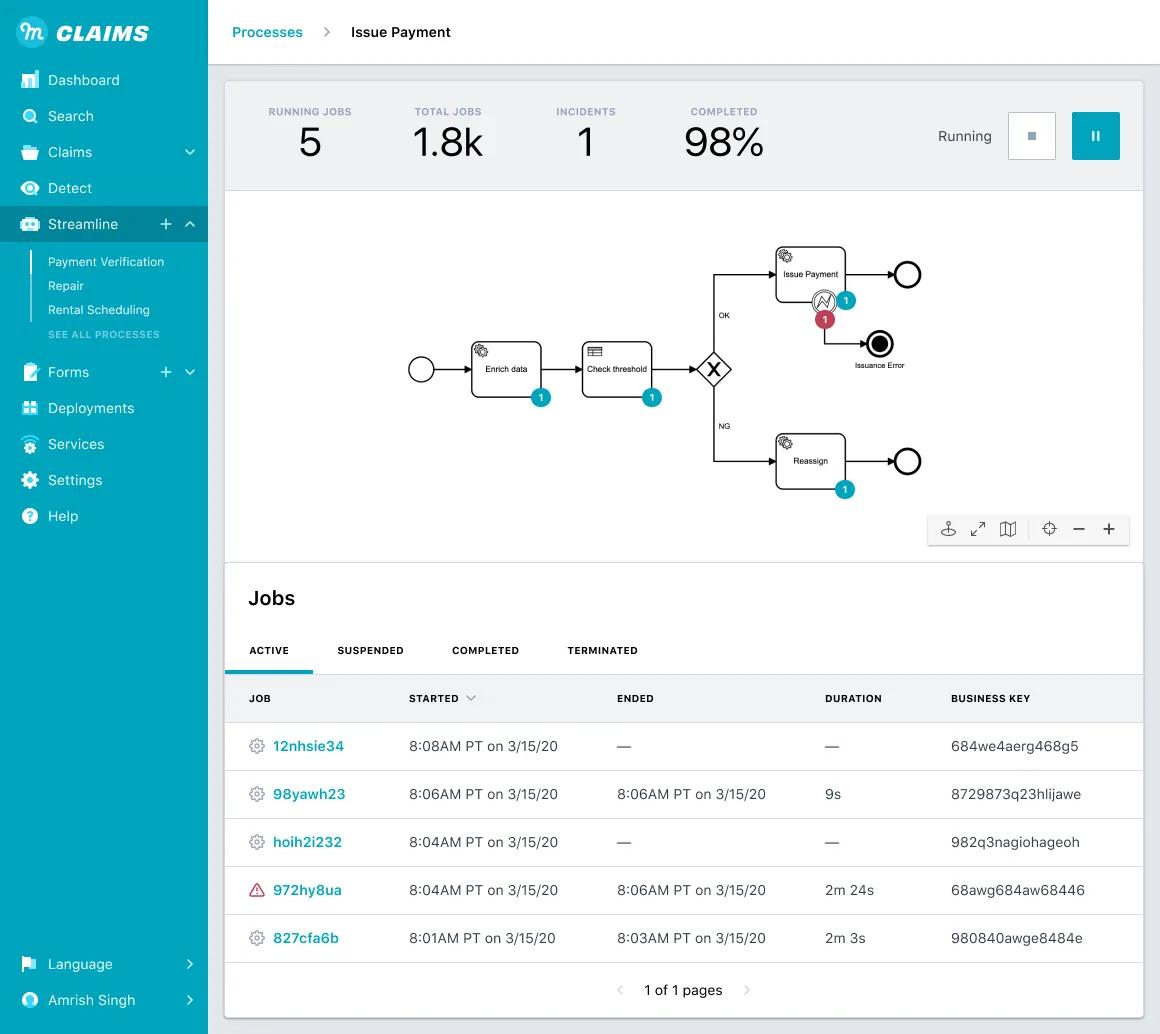 Metromile Enterprise Streamline UI